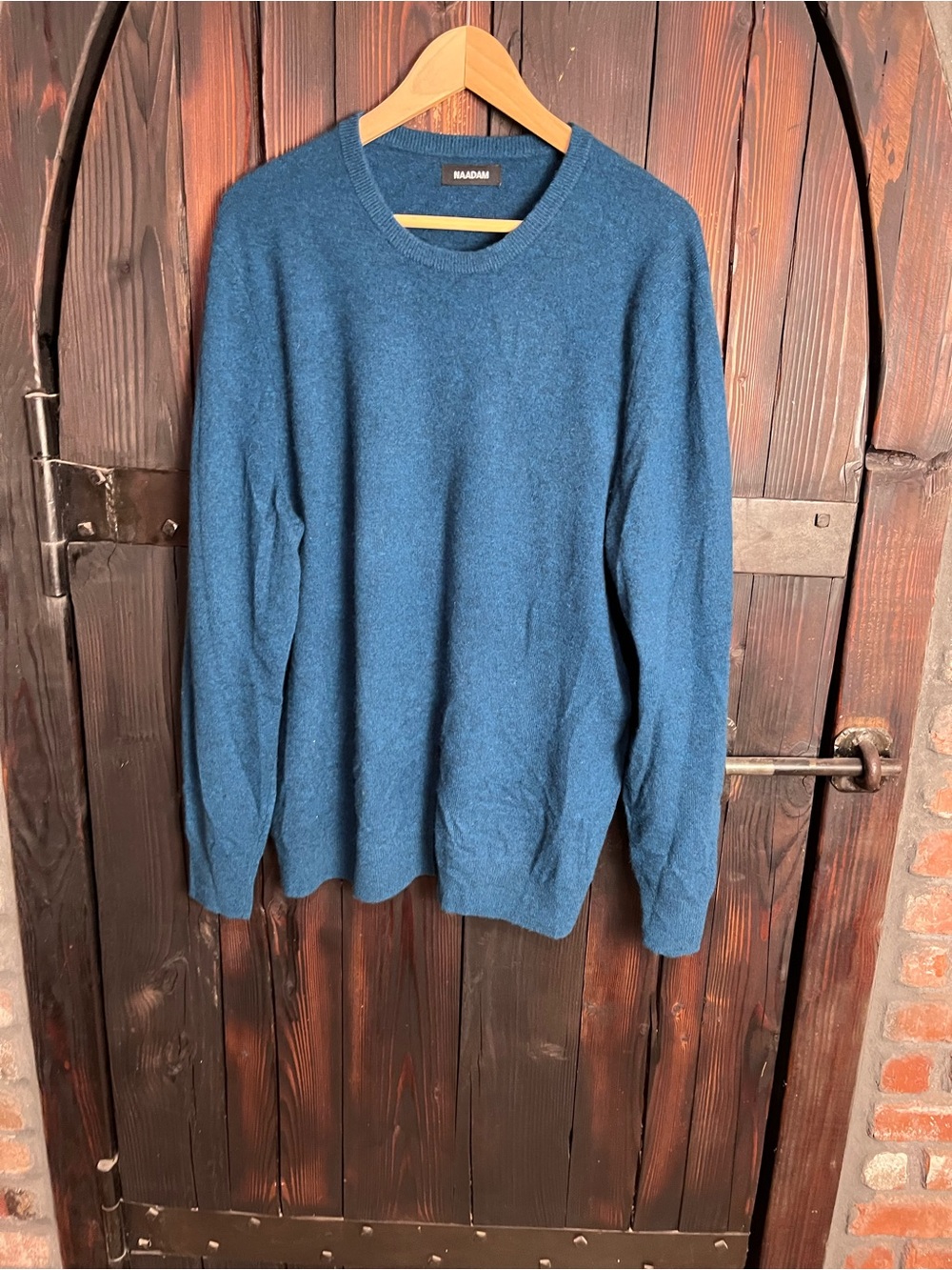 NAADAM Teal Crewneck cashmere Sweater xxl